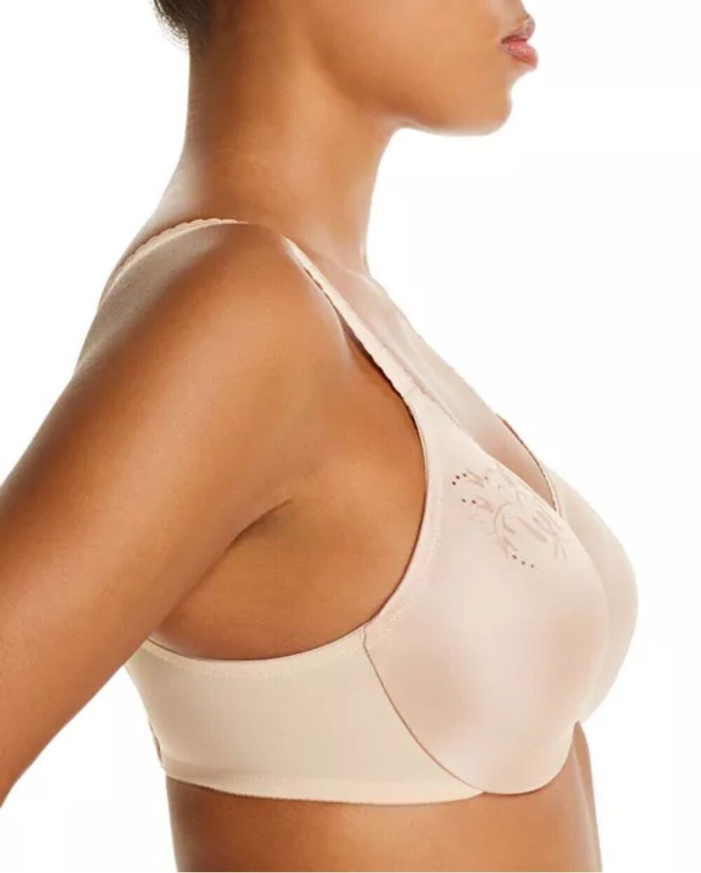 Wacoal Slimline Seamless Underwire Minimizer Bra Light Beige Sand 40D - Picture 2 of 5